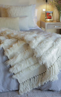 Lambskin Full Striped Blanket 2