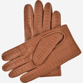 Leonardo (brown) - Italian driving gloves made of American deerskin leather 3