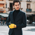 Leonardo (yellow) - Italian driving gloves made of American deerskin leather 2