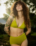 Triangle Bralette - Lime 7