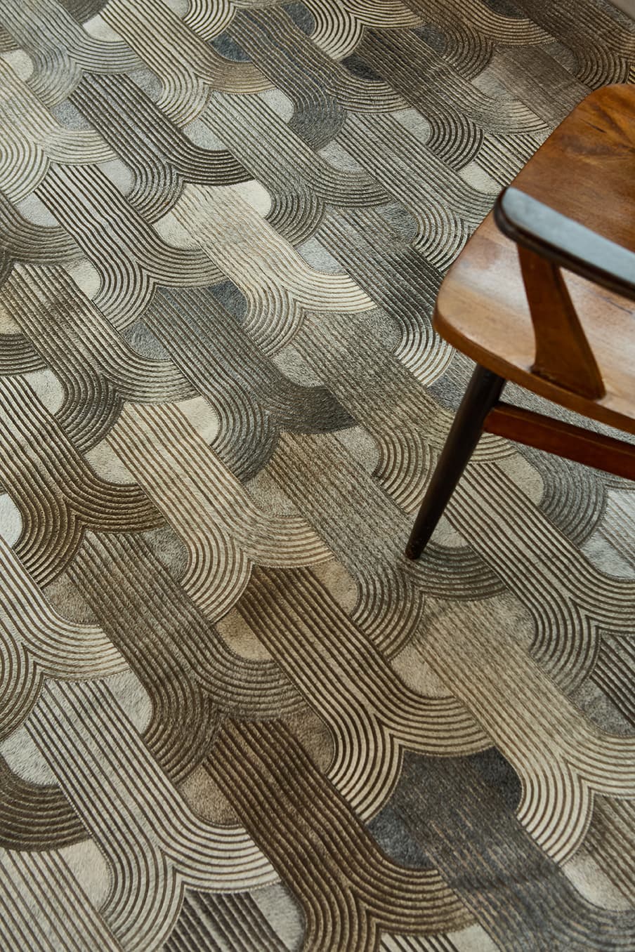 Loop Lasered - Custom Cowhide Rug