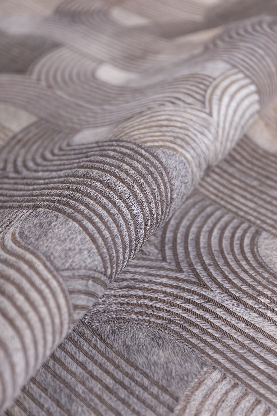 Loop Lasered – Custom Cowhide Rug – view 4