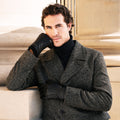 Lorenzo (black) - Italian gloves made of American deerskin leather with cashmere lining 9