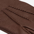 Lorenzo (brown) - Italian gloves made of American deerskin leather with cashmere lining 5
