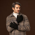Luciano (black) - Handmade Italian knitted wool gloves with luxurious cashmere lining 6