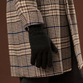Luciano (black) - Handmade Italian knitted wool gloves with luxurious cashmere lining 9