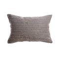 Luxe Grey Silk Lumbar Pillow 1