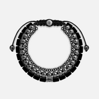 Grounded in Protection Onyx Hematite Bracelet