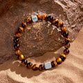 Confidence Secured Tiger’s Eye & Black Onyx Bracelet 4