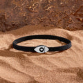 Opulent Security Men’s Evil Eye Black String Bracelet 3