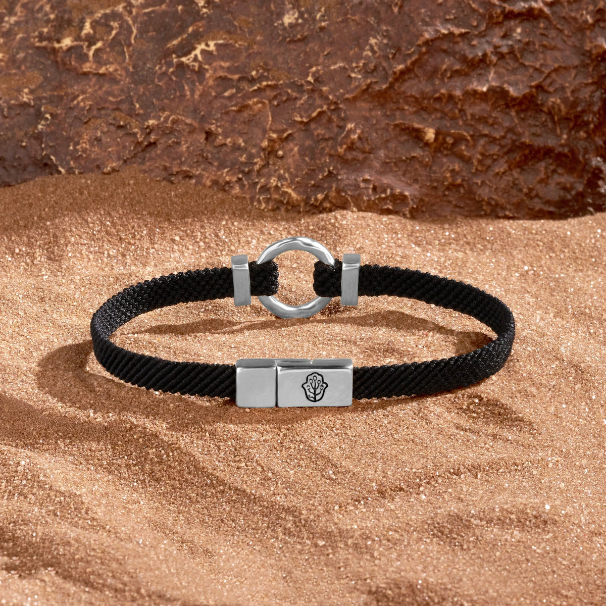 Sacred Abundance Men’s Black String Bracelet