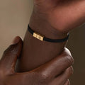 Zen Living Karma Circle Men’s Black String Bracelet 6