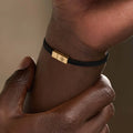Constant Protection Black Onyx Karma Circle Men’s Black String Bracelet Medium 5