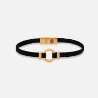 Zen Living Karma Circle Men’s Black String Bracelet