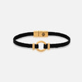 Zen Living Karma Circle Men’s Black String Bracelet 1