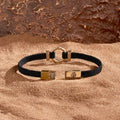 Zen Living Karma Circle Men’s Black String Bracelet 8
