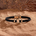 Zen Living Karma Circle Men’s Black String Bracelet 3
