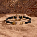 Constant Protection Black Onyx Karma Circle Men’s Black String Bracelet Medium 8