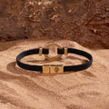 Constant Protection Black Onyx Karma Circle Men’s Black String Bracelet Medium 7
