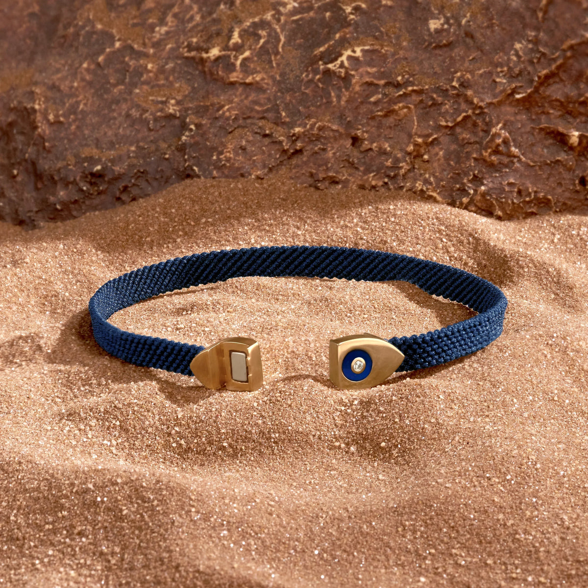 Men's Forward Vision Evil Eye Blue String Bracelet