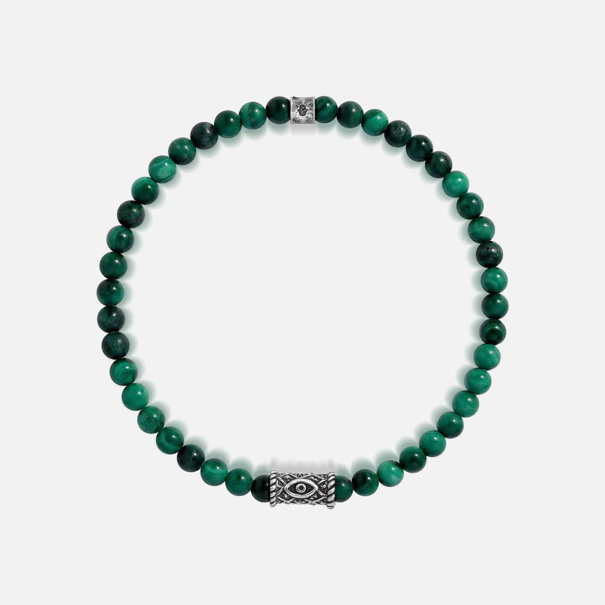 Enchanting Gaze Malachite Evil Eye Bracelet