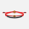 Brave Gaze Red String Matte Onyx Evil Eye Bracelet 1