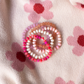 Peach Gemstone Stretch Bracelet 3