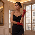 MM5010 (red) - Italian lambskin tassel gloves with luxurious cashmere lining 6