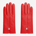 MM5020 (red/white) – Italian lambskin cashmere-lined leather gloves 1