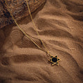 Grounded in Hope Black Onyx Star of David Necklace 3