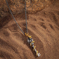 Powerful Guidance Snake Skull Onyx Necklace 3