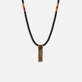 Divine Energy Onyx Tiger's Eye Triple Protection Necklace 1