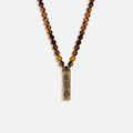 Fearless Spirit 3 Symbol Tiger's Eye Onyx Necklace 1