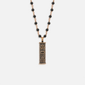 Brilliant Spirit Matte Onyx Triple Protection Necklace 1