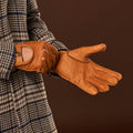 Marcello (brown) – Luxurious Italian peccary driving gloves 7