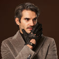 Marcello (black) – Luxurious Italian peccary driving gloves 8