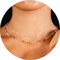 Master Healer 2mm Healing + Circles in the Sand Necklace Stack 4