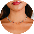 Master Healer 3mm Healing + Circles in the Sand Necklace Stack 8