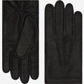 Matteo (black) - Italian gloves made of American deerskin leather with cashmere lining 1