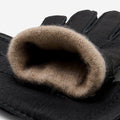 Matteo (black) - Italian gloves made of American deerskin leather with cashmere lining 3