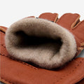 Matteo (brown) - Italian gloves made of American deerskin leather with cashmere lining 3
