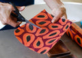 Beeswax Wrap Bulk Roll - Purple Papaya Print 8