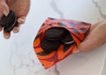 Beeswax Food Wrap - Purple Papaya Print 2