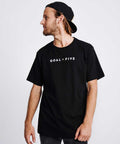 Goal Five Men's Black Cotton T-Shirt 1