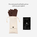 Brooke (brown) – Suede mittens with luxurious sheep fur lining 9