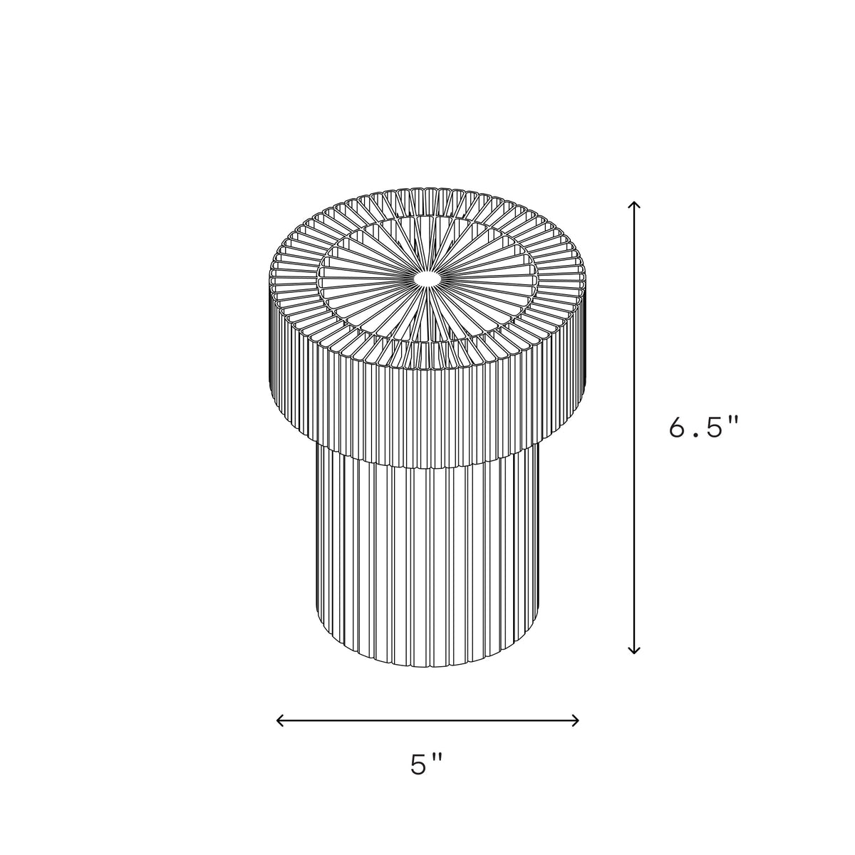 Cordless Mini Drum Lamp