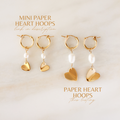 Paper Heart Hoop Earrings 3
