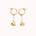 Mini Paper Heart Hoop Earrings 4