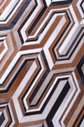 MISSONI – Abstract Patterned Bedroom Cowhide Rug 3