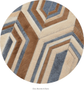 MISSONI – Abstract Patterned Bedroom Cowhide Rug 5